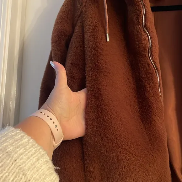 Rachel Zoe hooded zip up jacket/coat size S