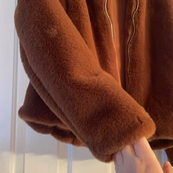 Rachel Zoe hooded zip up jacket/coat size S