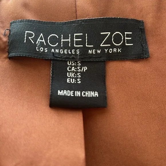 Rachel Zoe hooded zip up jacket/coat size S