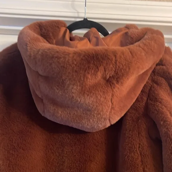 Rachel Zoe hooded zip up jacket/coat size S
