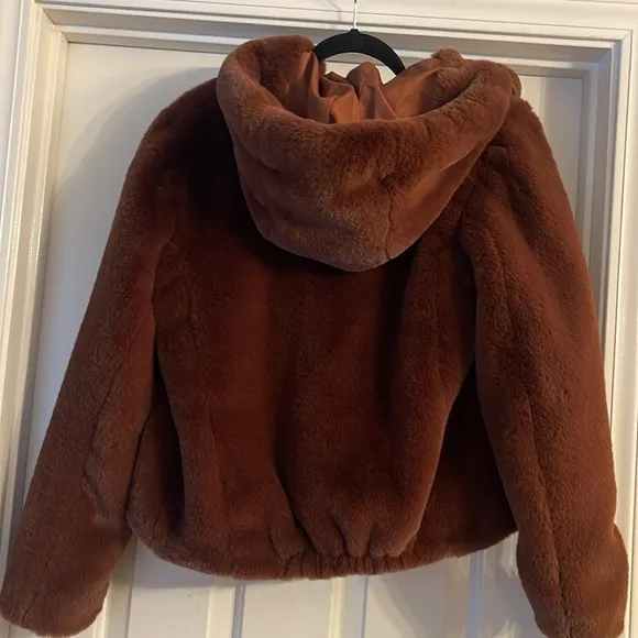 Rachel Zoe hooded zip up jacket/coat size S