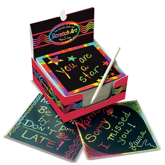 Rainbow Mini Scratch Art Notes