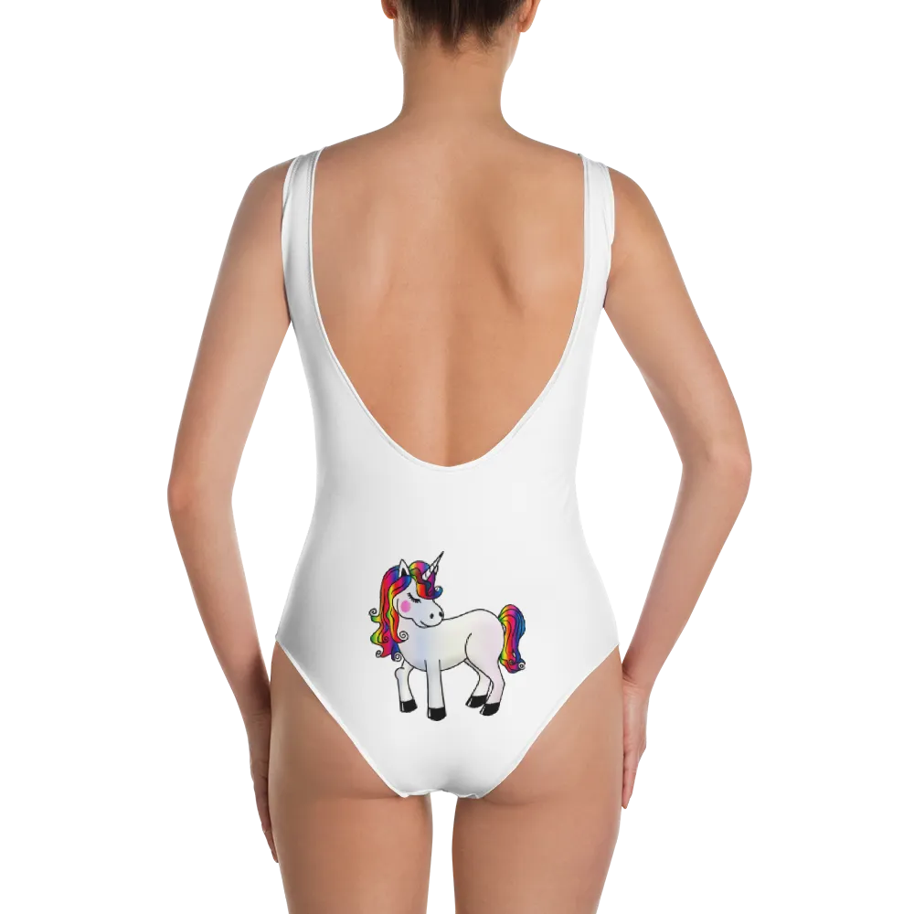 Rainbow Unicorn One-Piece Swimsuit