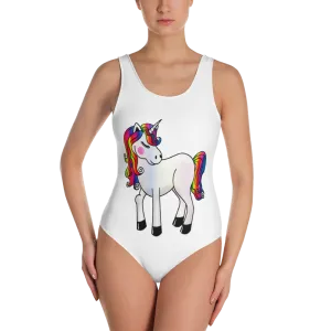 Rainbow Unicorn One-Piece Swimsuit