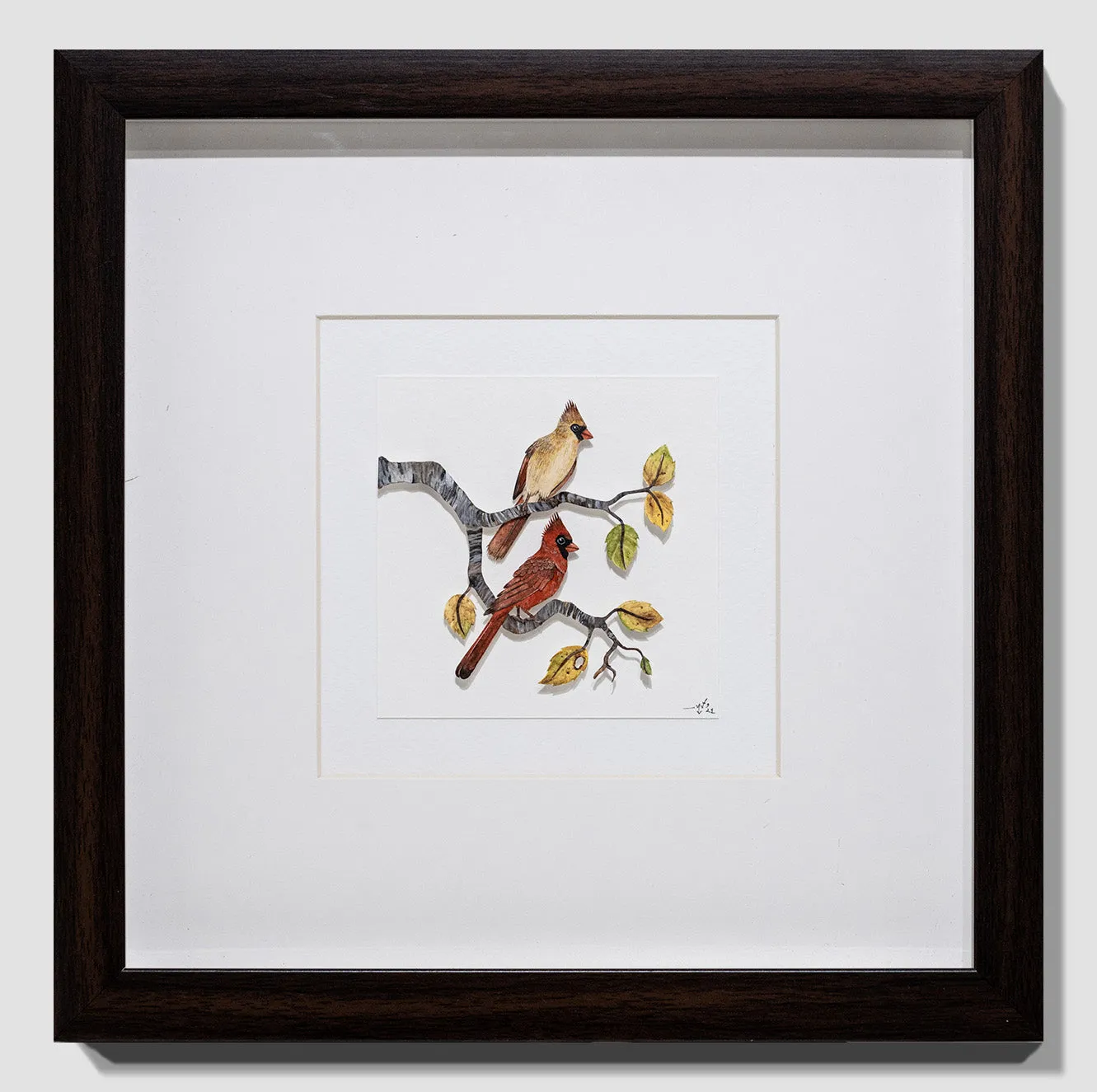 Red Cardinal couple