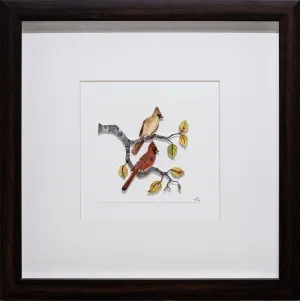 Red Cardinal couple