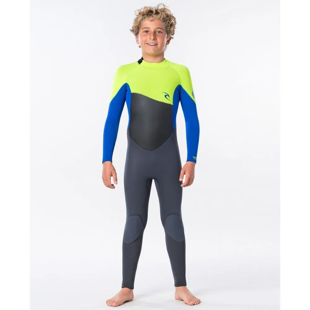 RIP CURL JUNIOR OMEGA 3/2 BACK ZIP LIME