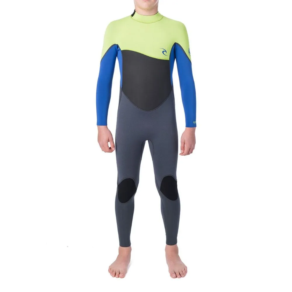 RIP CURL JUNIOR OMEGA 3/2 BACK ZIP LIME