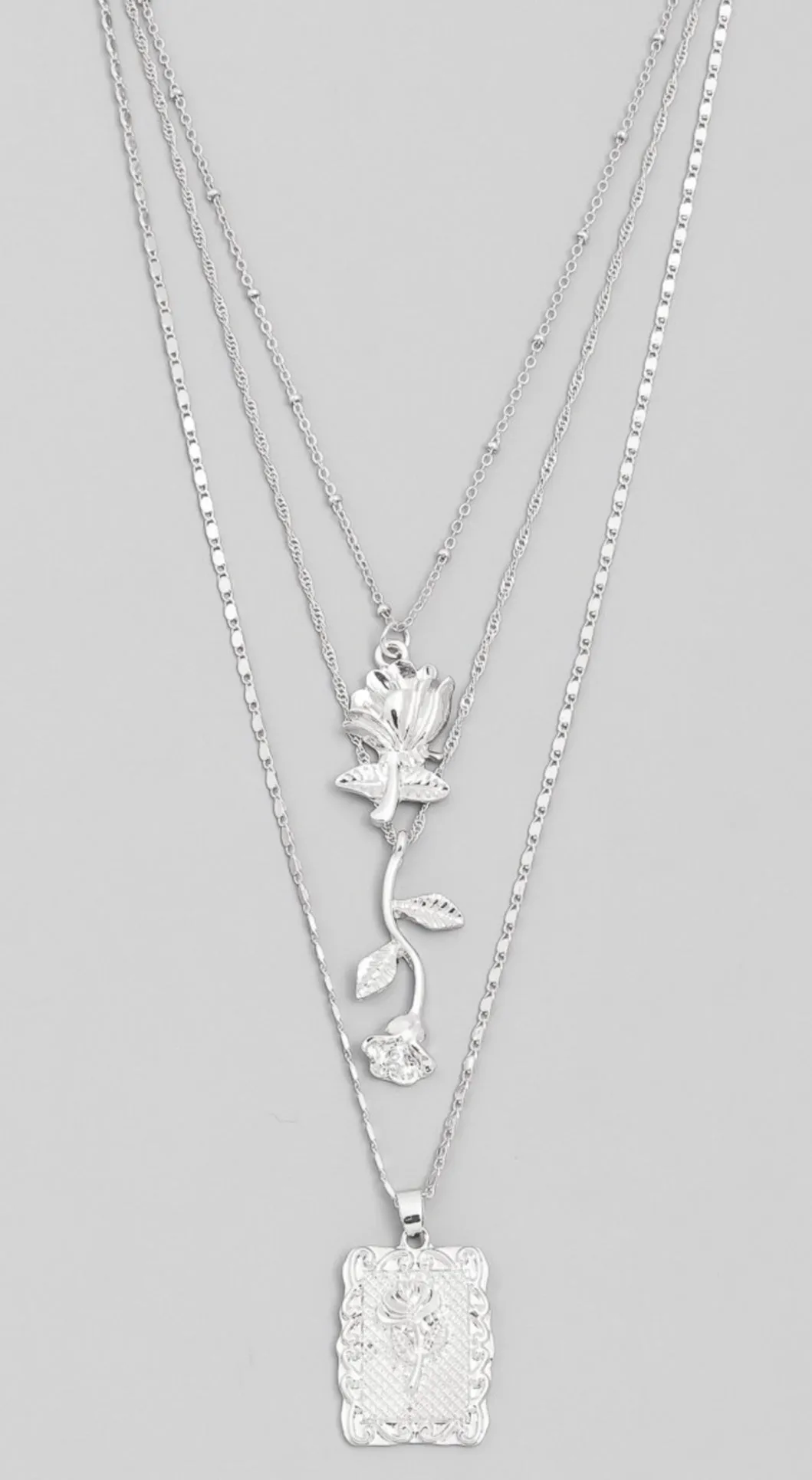 Rose In A Concrete World Necklace