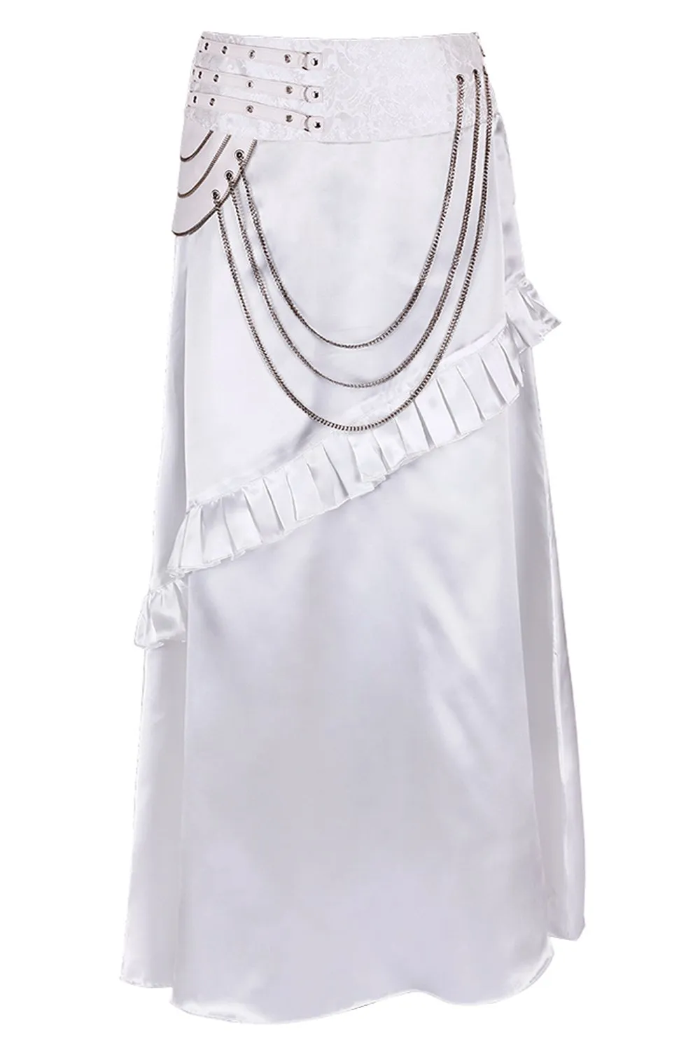 Roux White Layered Skirt