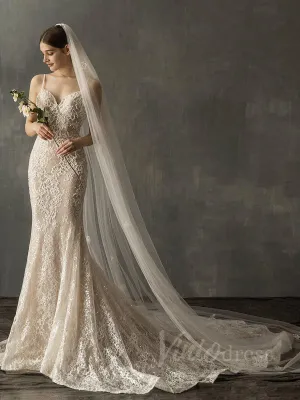 Roycebridal Elegant Floral Cathedral Veil For Bride AC1015
