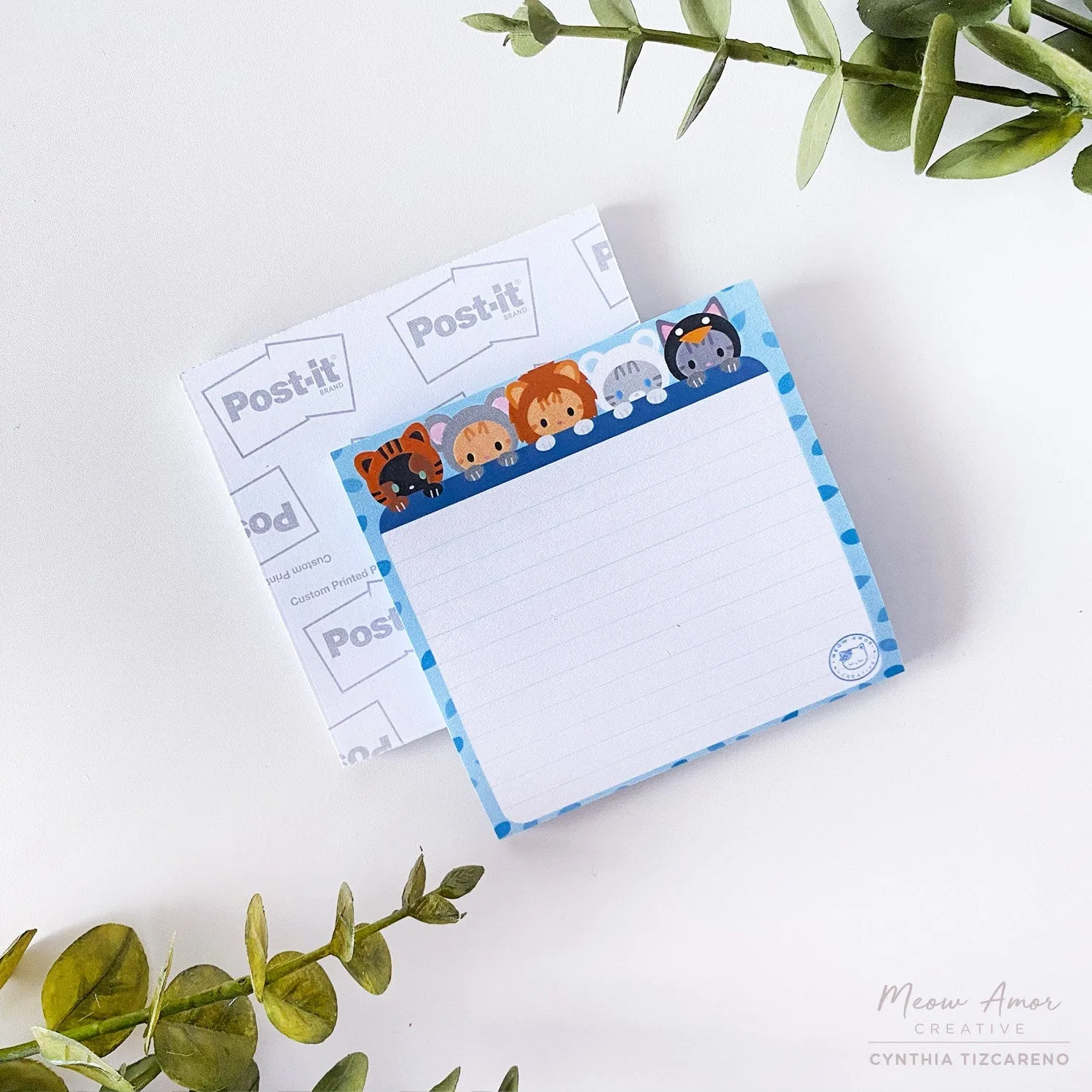 Safari Cats Sticky Notes