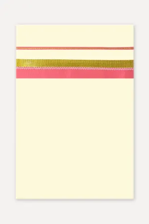 Sagar Kora - Double Layered Dhoti With Fancy Borders For Men (Assorted Border & Colors) | Uathayam