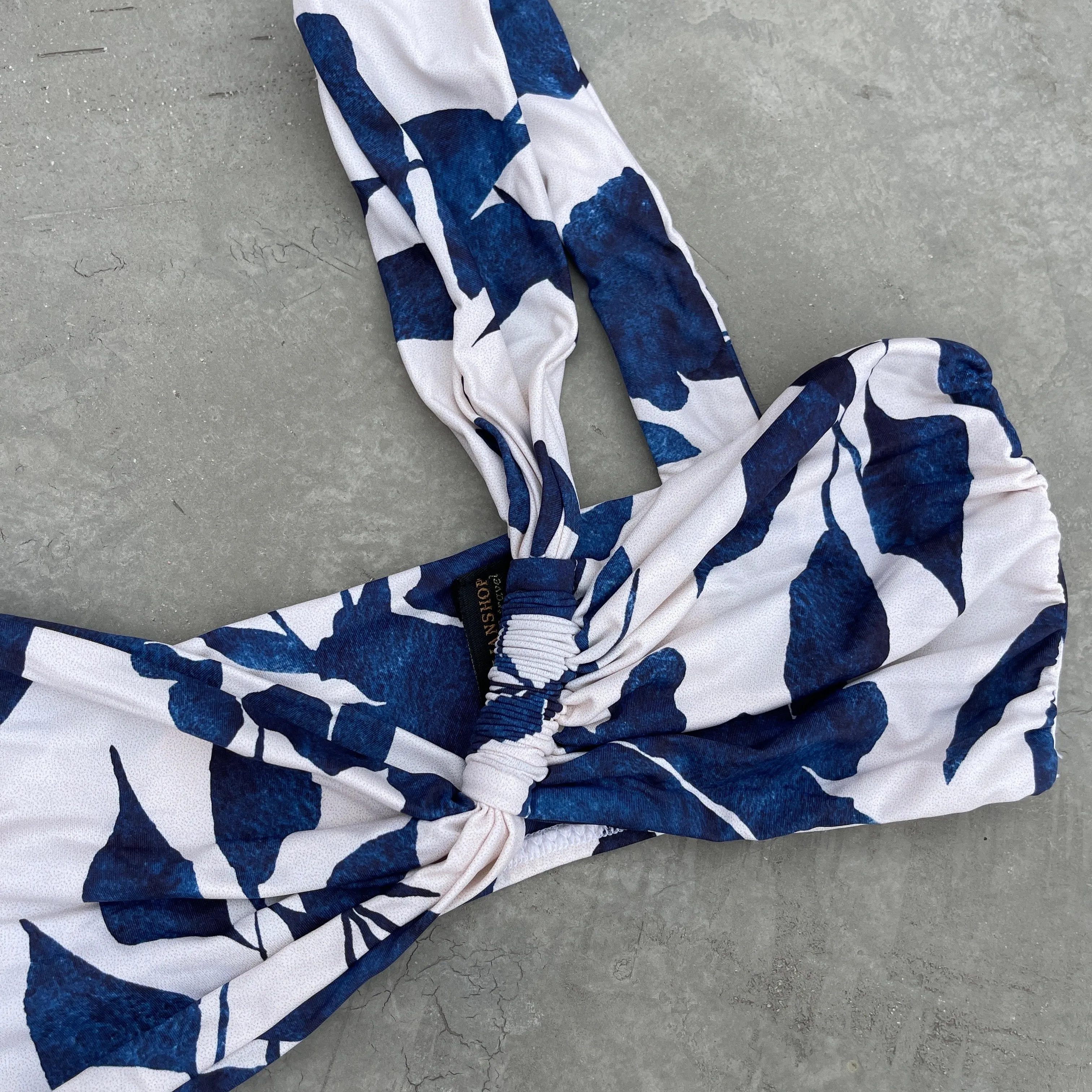 Sapphire Bloom Greek Bikini Top