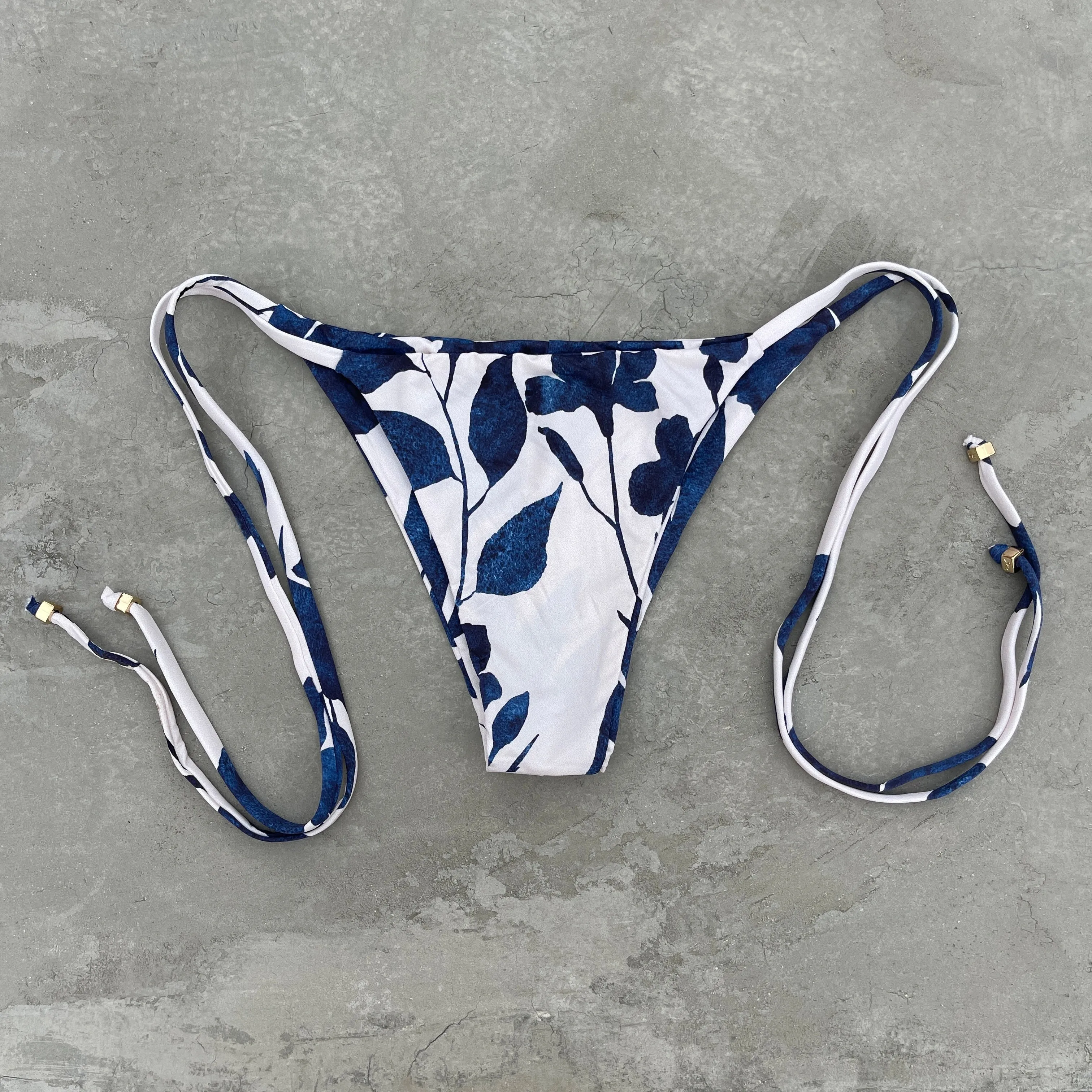 Sapphire Bloom Seamless Side Tie Bottom