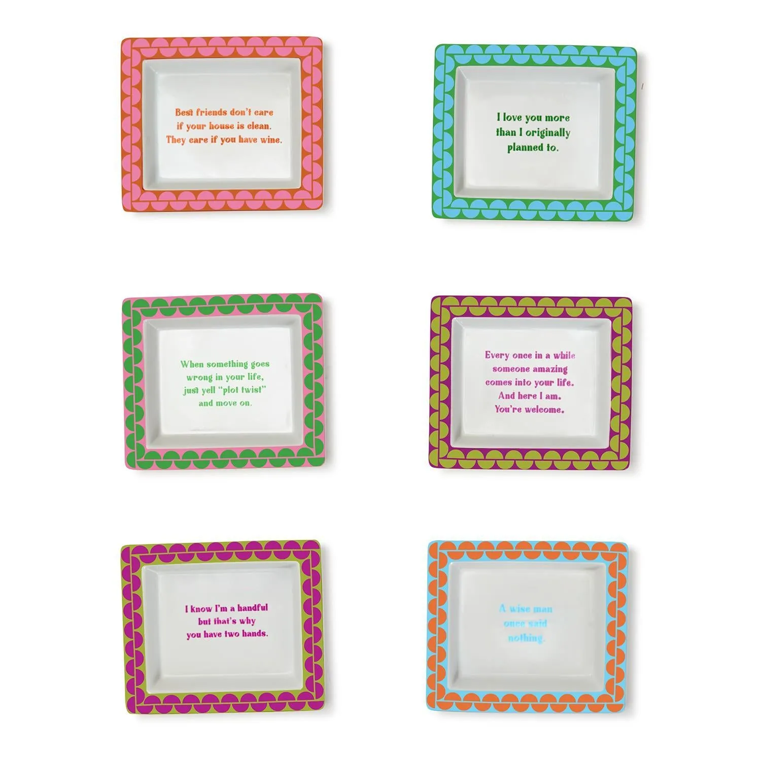 Sassy Wise Saying Porcelain Trinket Tray