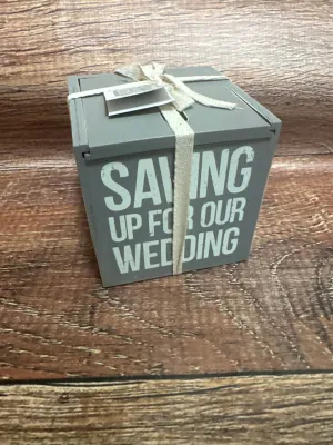 Saving Up For Our Wedding- Bank & Sock Set