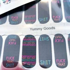 SECRET SWEARS - yummygoods exclusive! nail wraps