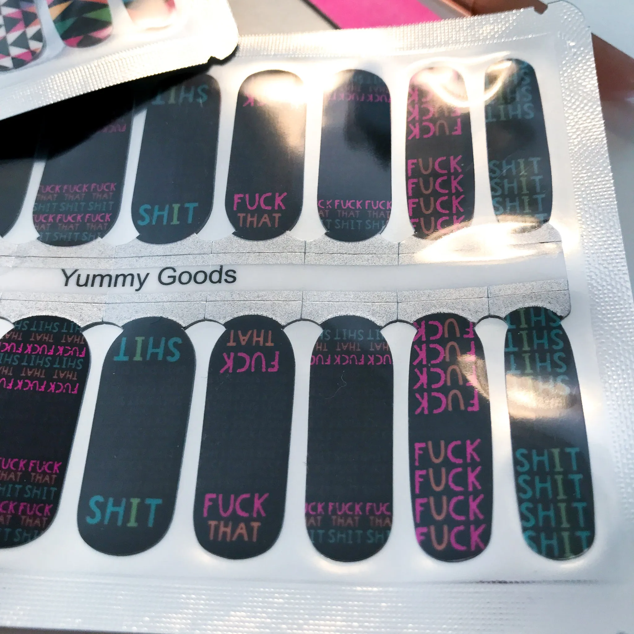 SECRET SWEARS - yummygoods exclusive! nail wraps