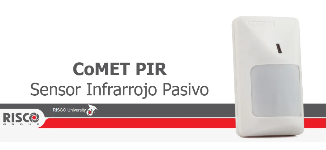 Sensor De Movimiento Ir Risco Rk210 Pr Comet Alcance 12x12mts