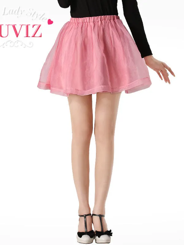 sheer layered bow skirt