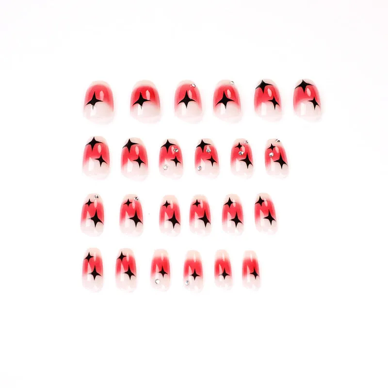 Short coffin Black Red Star hot