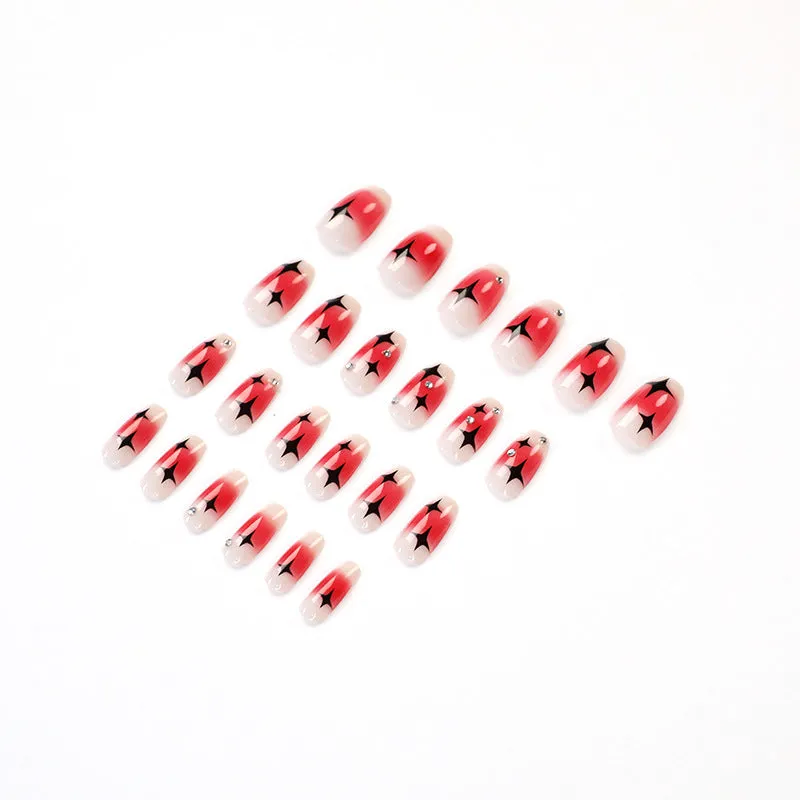 Short coffin Black Red Star hot