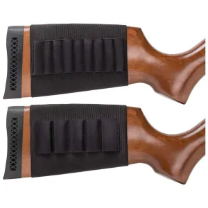 Shotgun & Rifle 2pc Butt Stock Ammo Holder Bullet Gun Sleeve Shell Hunting Pouch