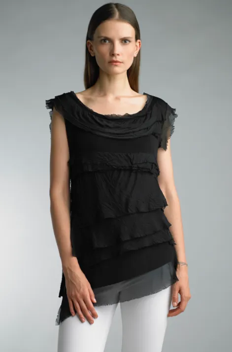 Silk Layered Top (Multiple Colors)