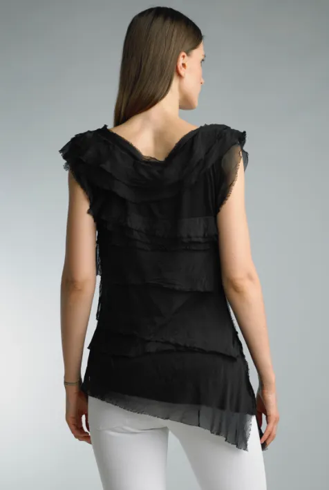 Silk Layered Top (Multiple Colors)