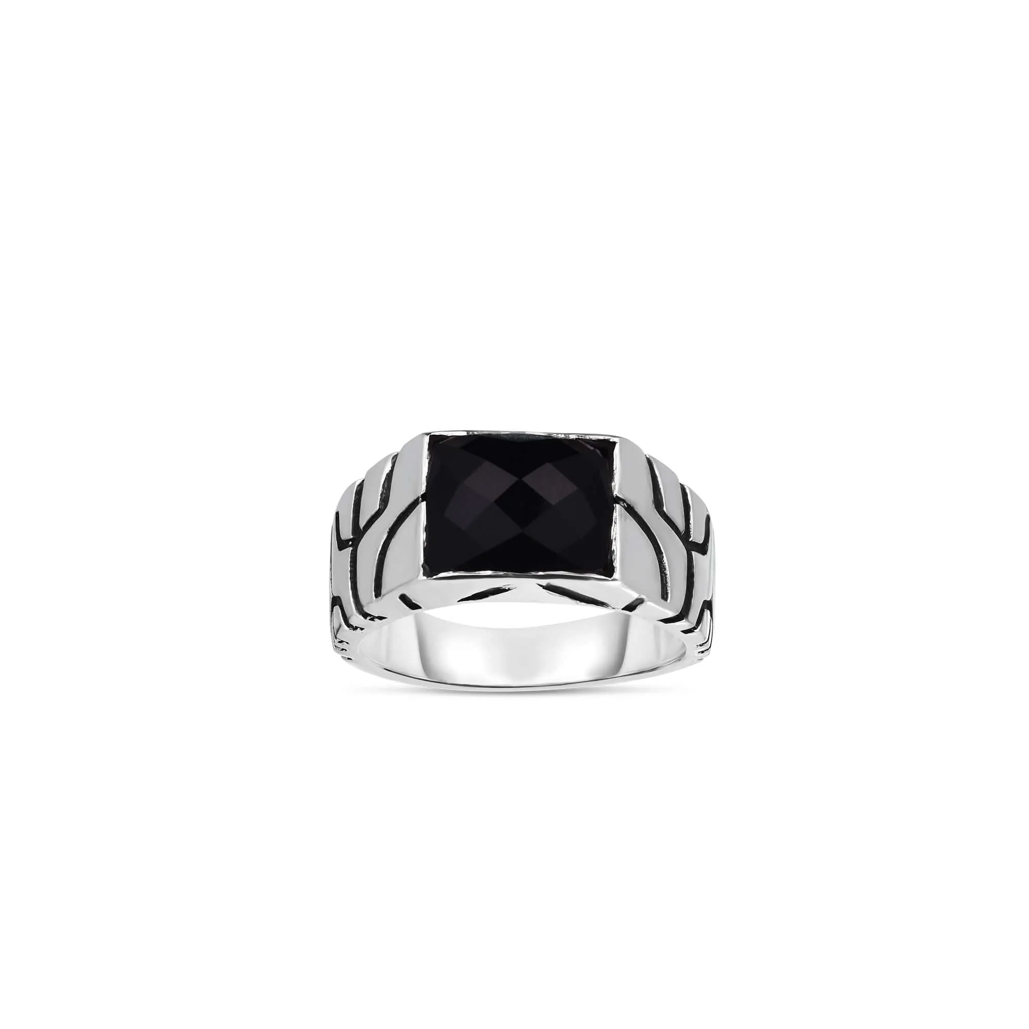 Silver Engraved Champion Ring