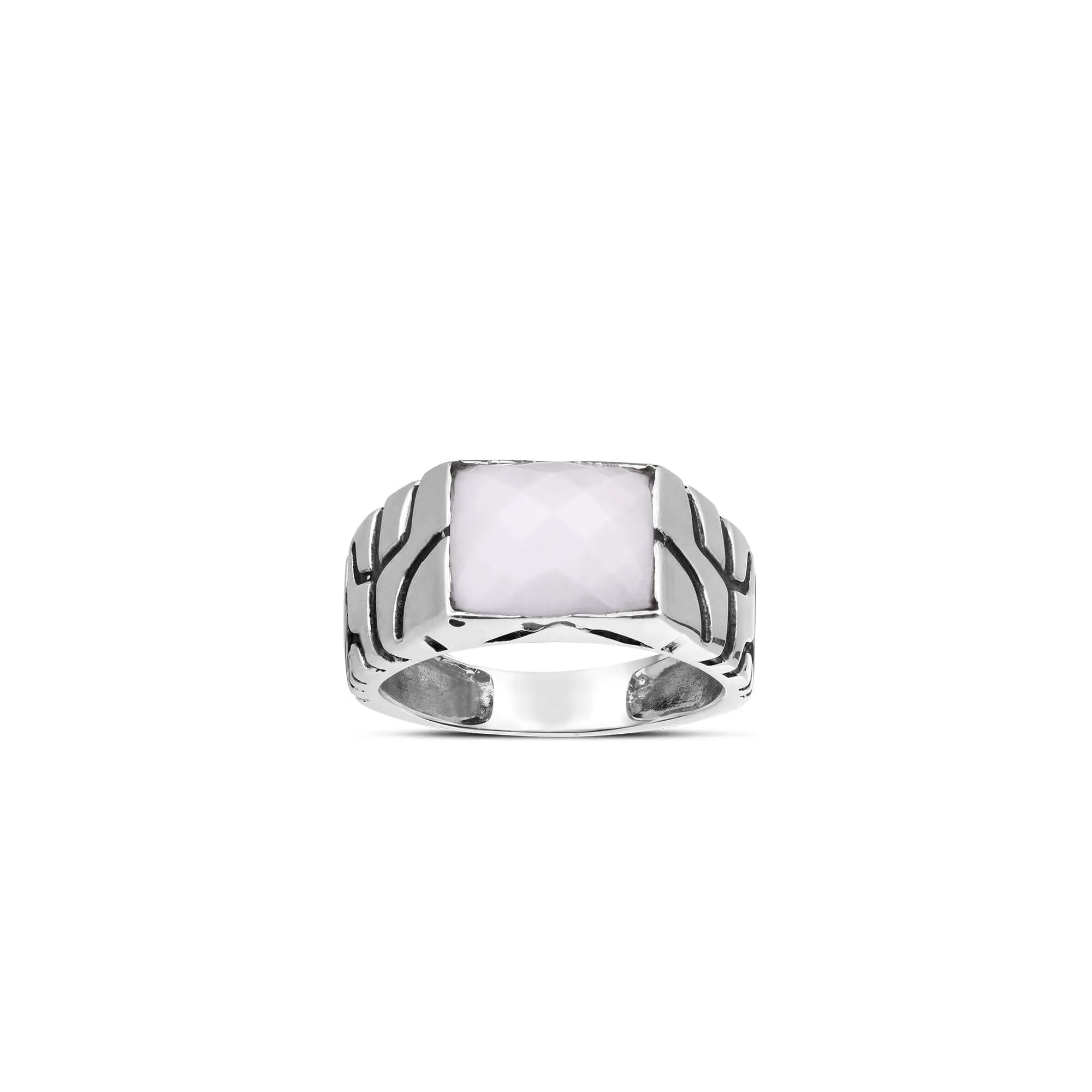 Silver Engraved Champion Ring