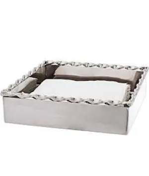 Silver Stainless steel napkin holder