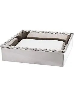 Silver Stainless steel napkin holder