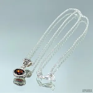 Simply Elegant Garnet Necklace