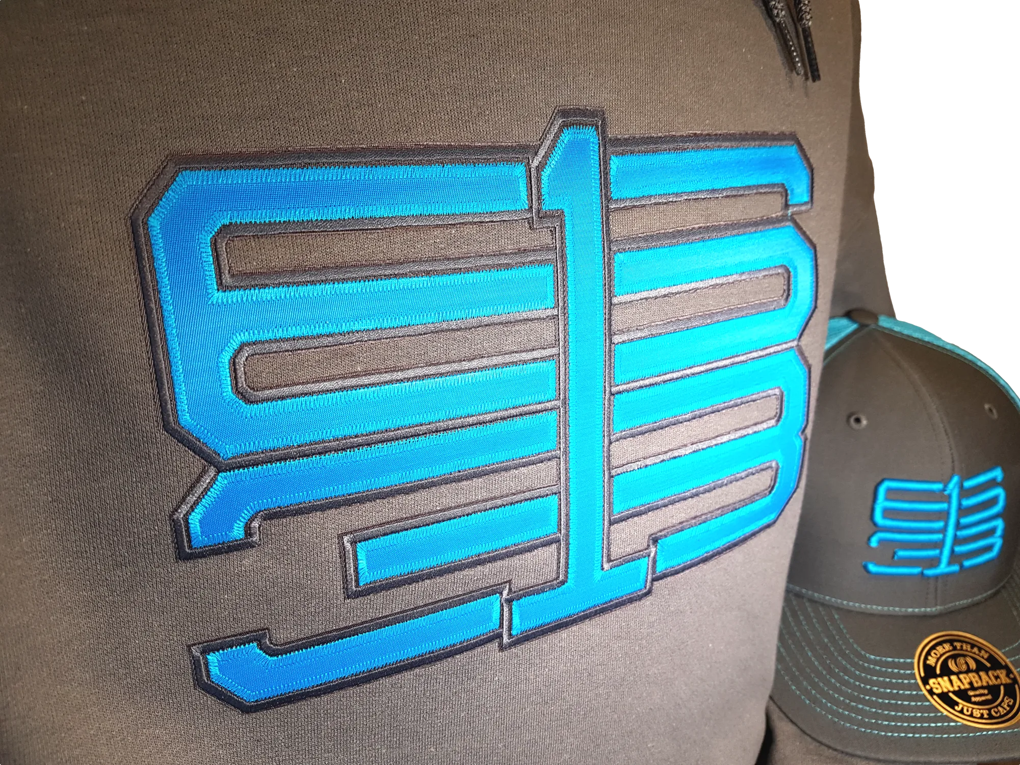 Six One 3 Interlok Hoodie Charcoal Blaze Blue