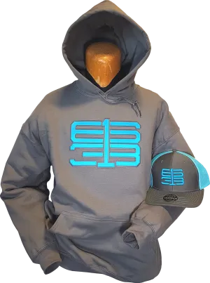 Six One 3 Interlok Hoodie Charcoal Blaze Blue