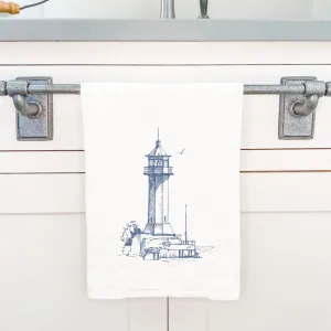 Sketched Lighthouse (Angular) - Cotton Tea Towel