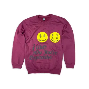 Soled Out Crewneck Sweater "EXPENSIVE" Size XL