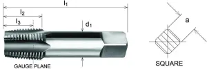 SOMTA - Series 575 HSS BSPT Tap 1/4" (Bottoming Lead, Taper Form)