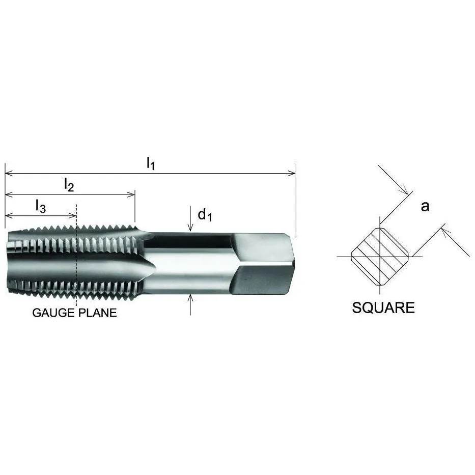 SOMTA - Series 585 HSS NPT Tap 3/4" (Bottoming Lead, Taper Form)