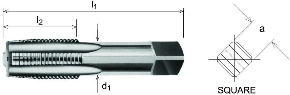 SOMTA - Series 907 Carbon Steel BSPF Tap 3/4" Taper (Parallel Form)