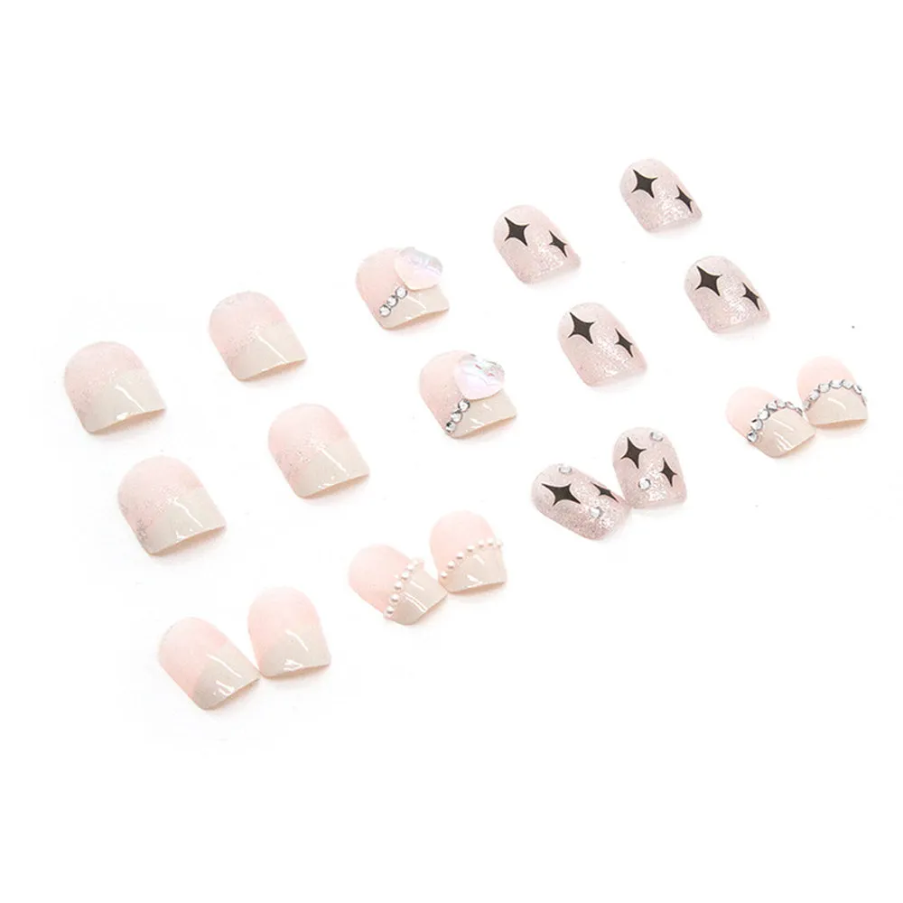 Square Colorful Shiny Diamond powder blusher Heart