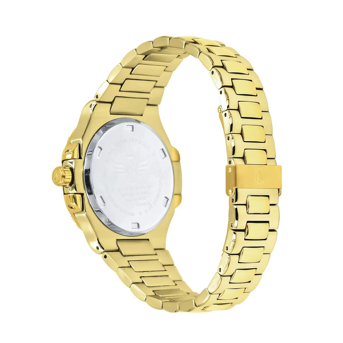 Stainless Steel Nautical Watch With CZ Bezel