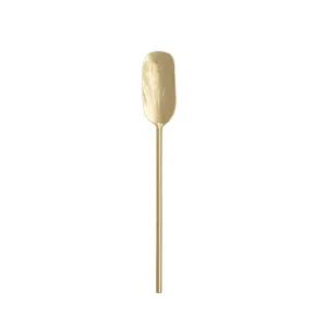 Stainless Steel Spoon, Brass Finish