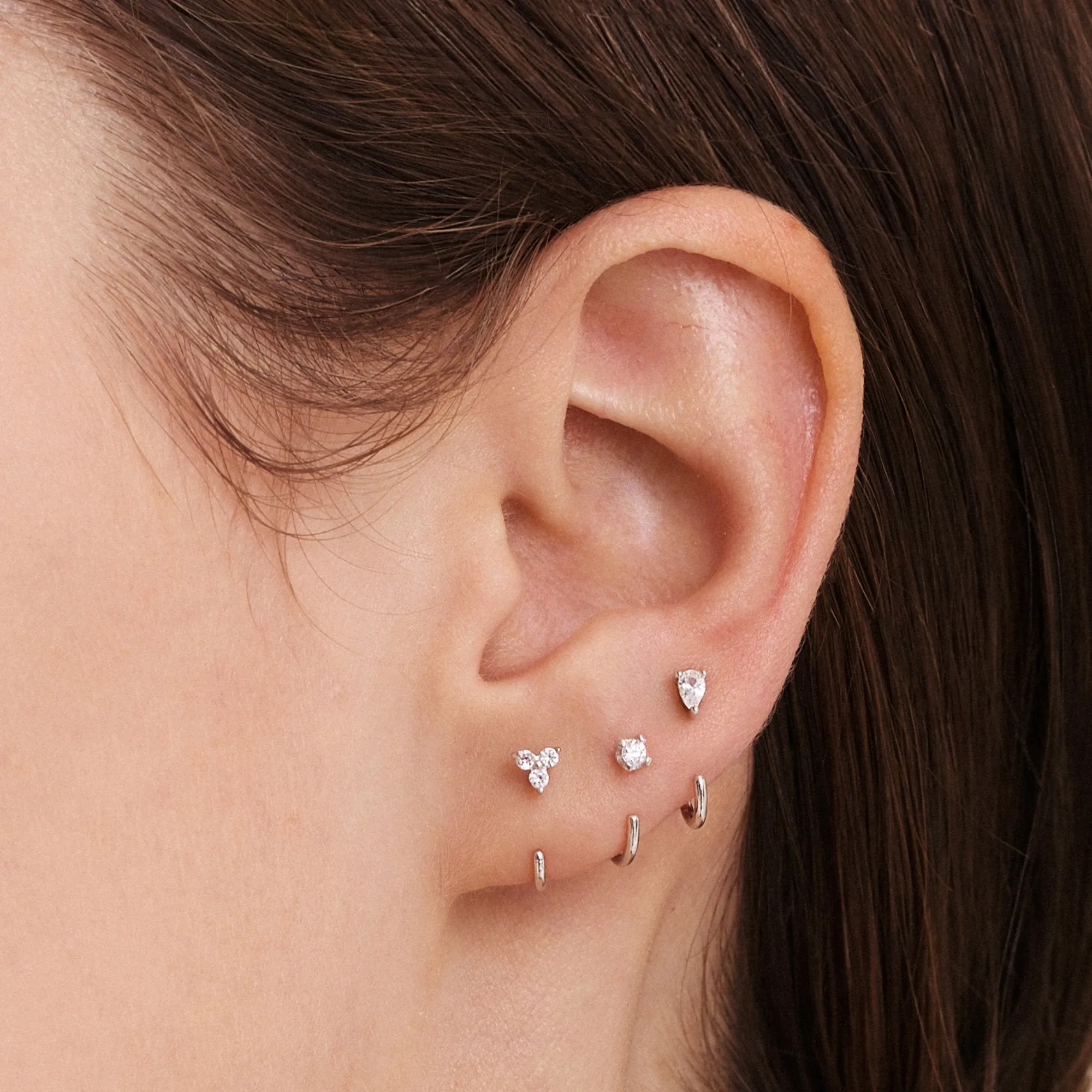 Stay Close Gem Hoops Set
