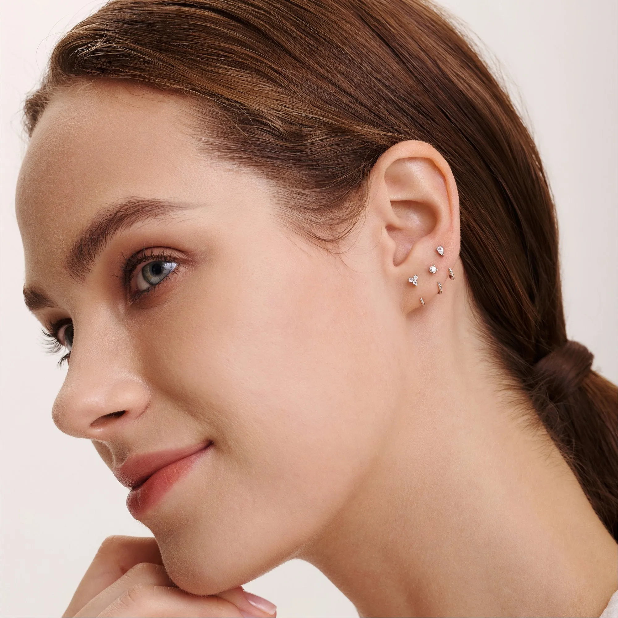 Stay Close Gem Hoops Set