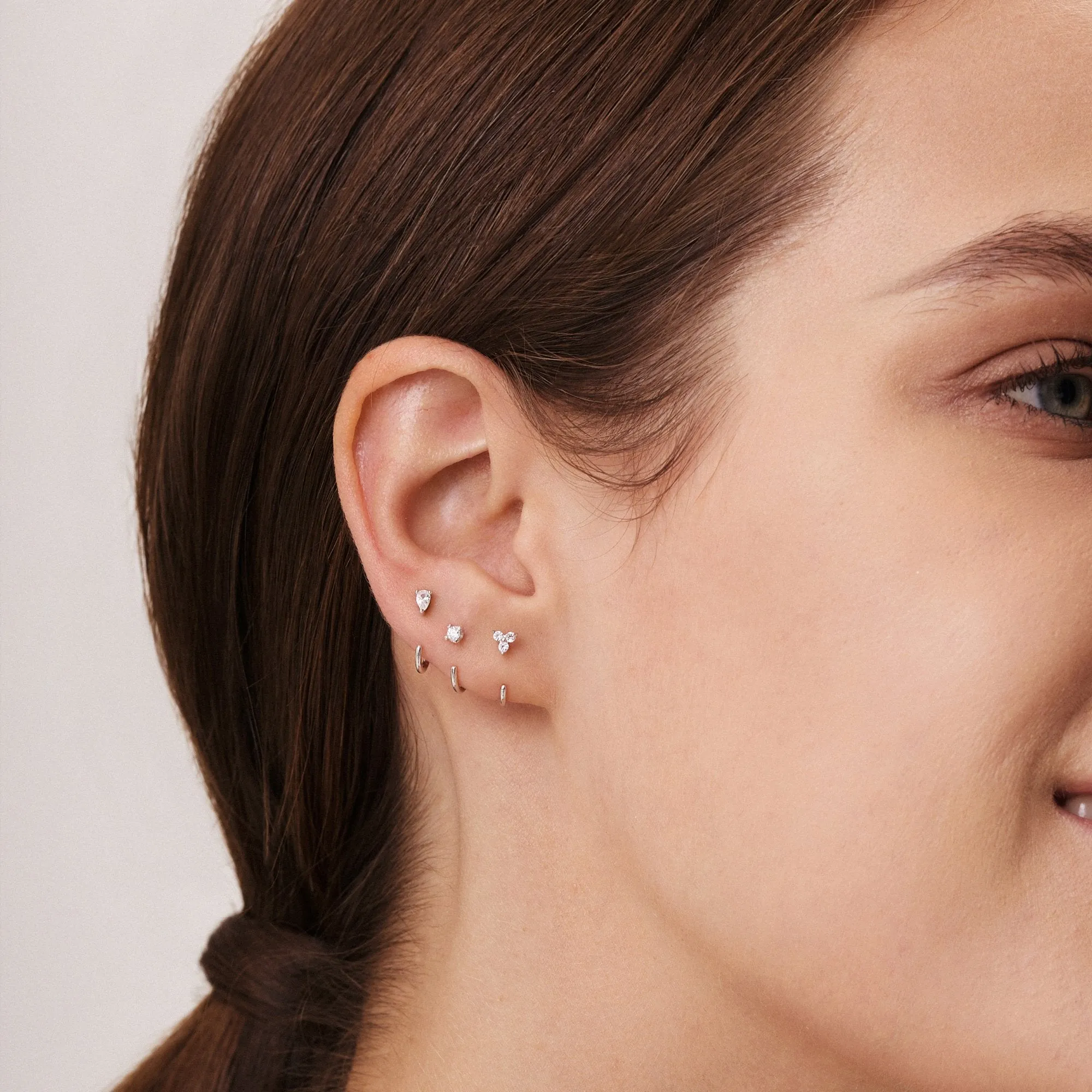Stay Close Gem Hoops Set