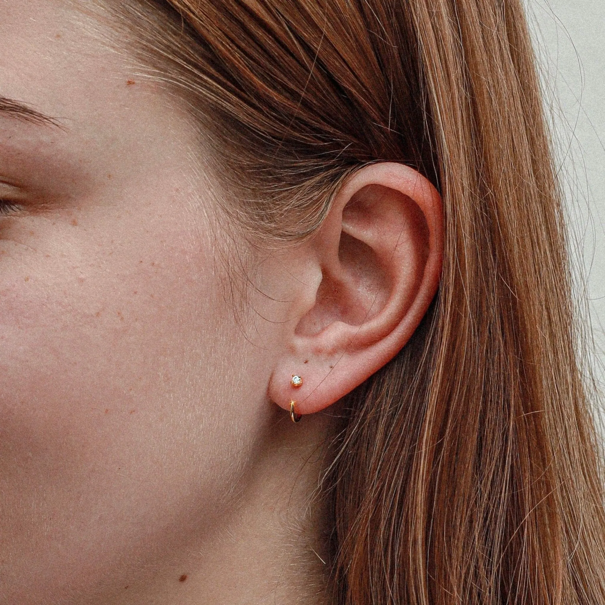 Stay Close Moissanite Hoops