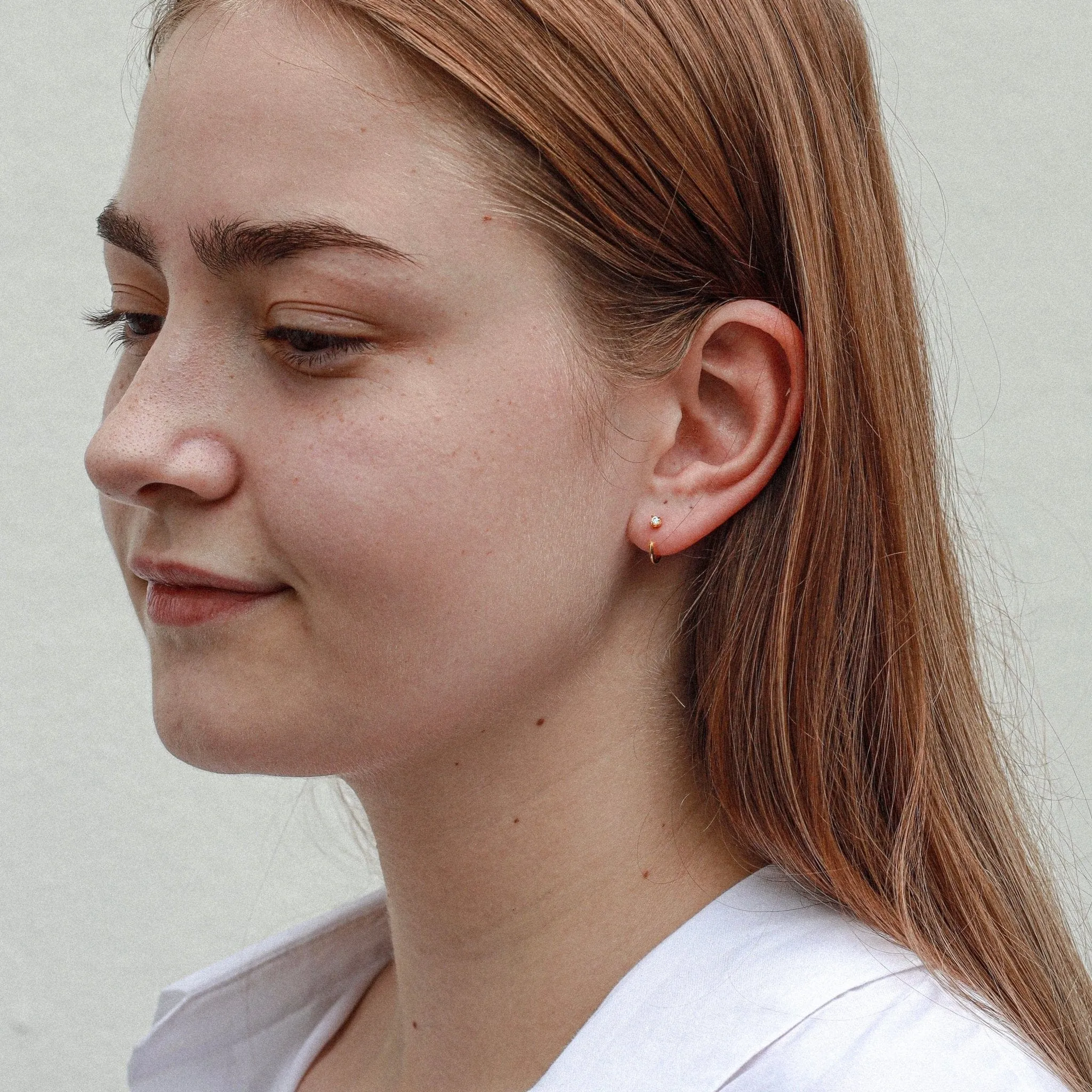 Stay Close Moissanite Hoops